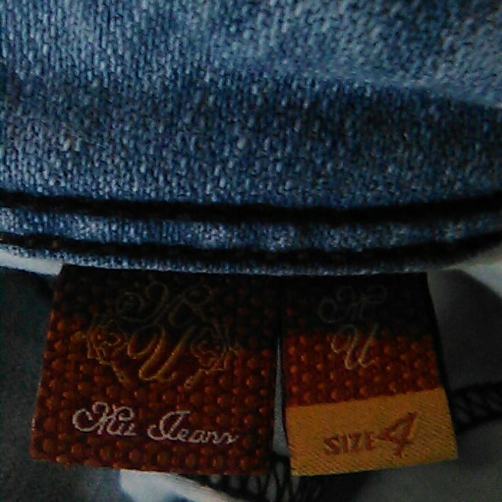 Mu Light Wash Retro Jeans With Bling - Picture 9 of 13